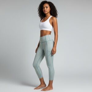 RBX Active Super Soft Peached Space Dye Full Length Workout Running Yoga Size M